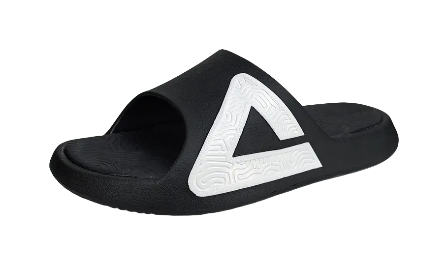 PEAK State Pole Unisex EVA Slide Sandals - Anti-Slip, Cushioned - Black/White - Image 3