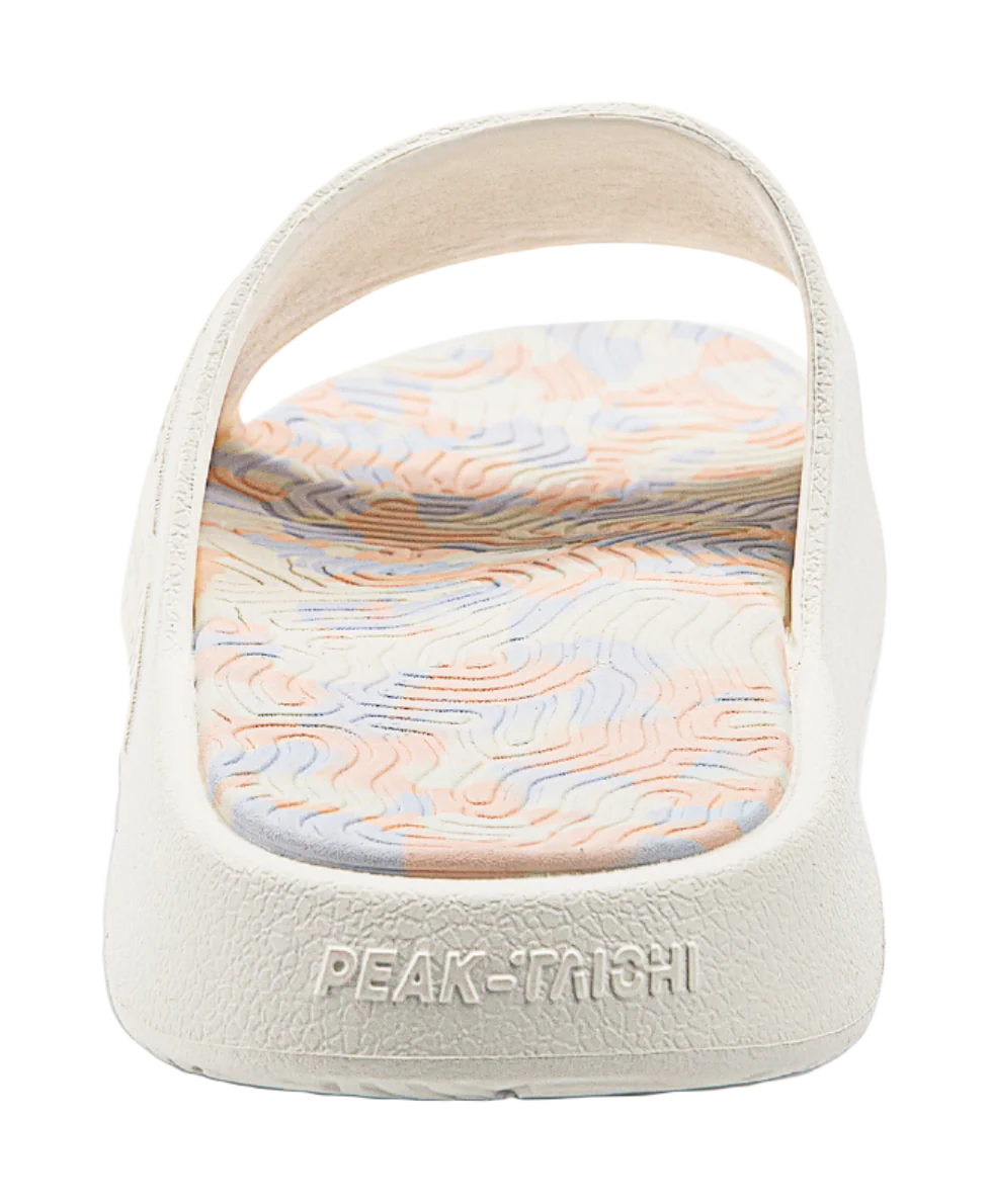 PEAK Tai Ji 1.0 Unisex Canvas White Slide Slippers - Image 4