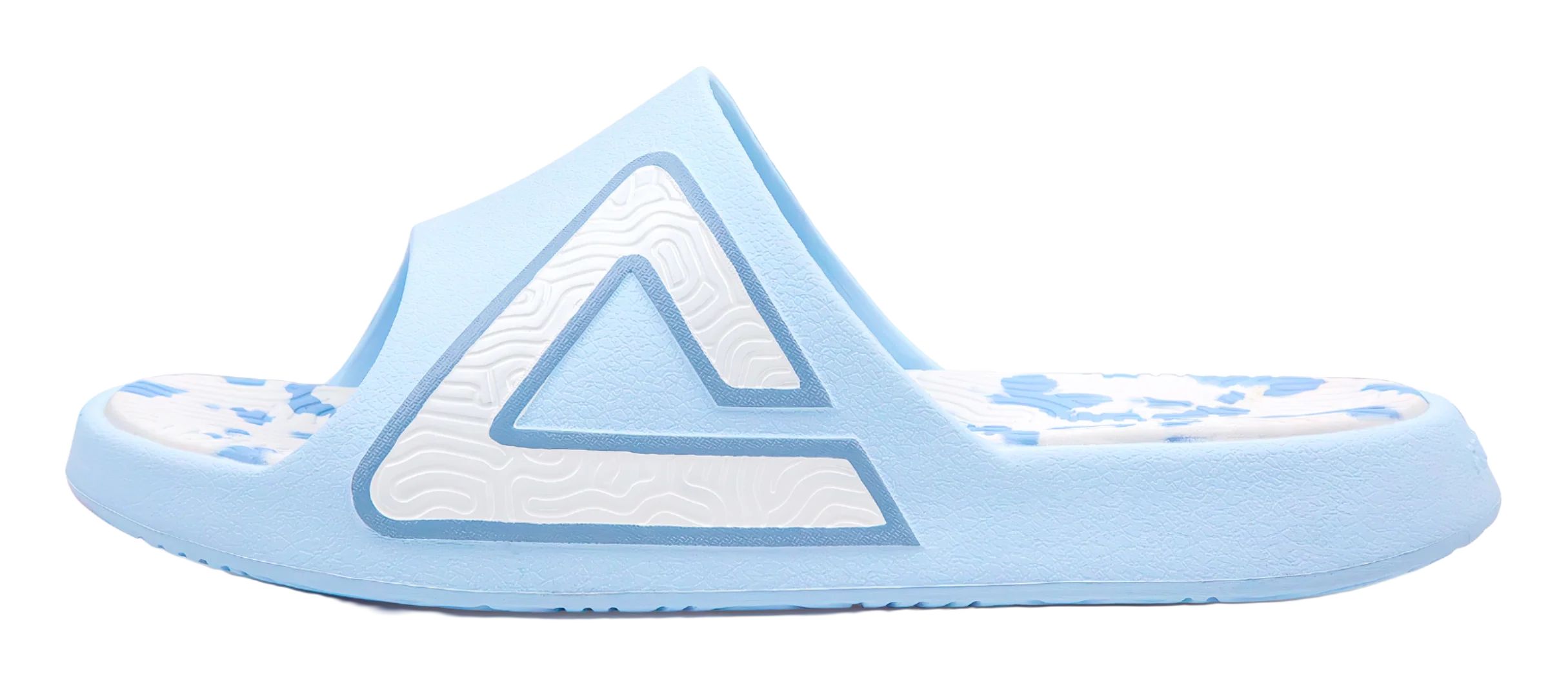 PEAK Tai Ji1.0 Unisex Slip Resistant Slide Slippers - Sky Blue/White