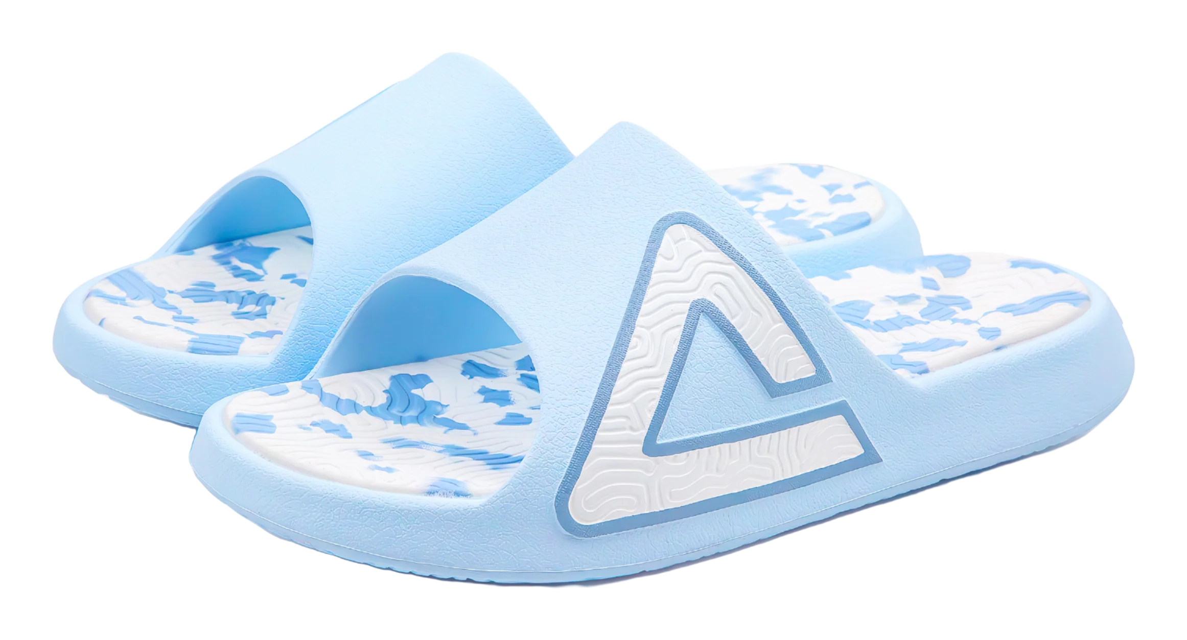 PEAK Tai Ji1.0 Unisex Slip Resistant Slide Slippers - Sky Blue/White - Image 3