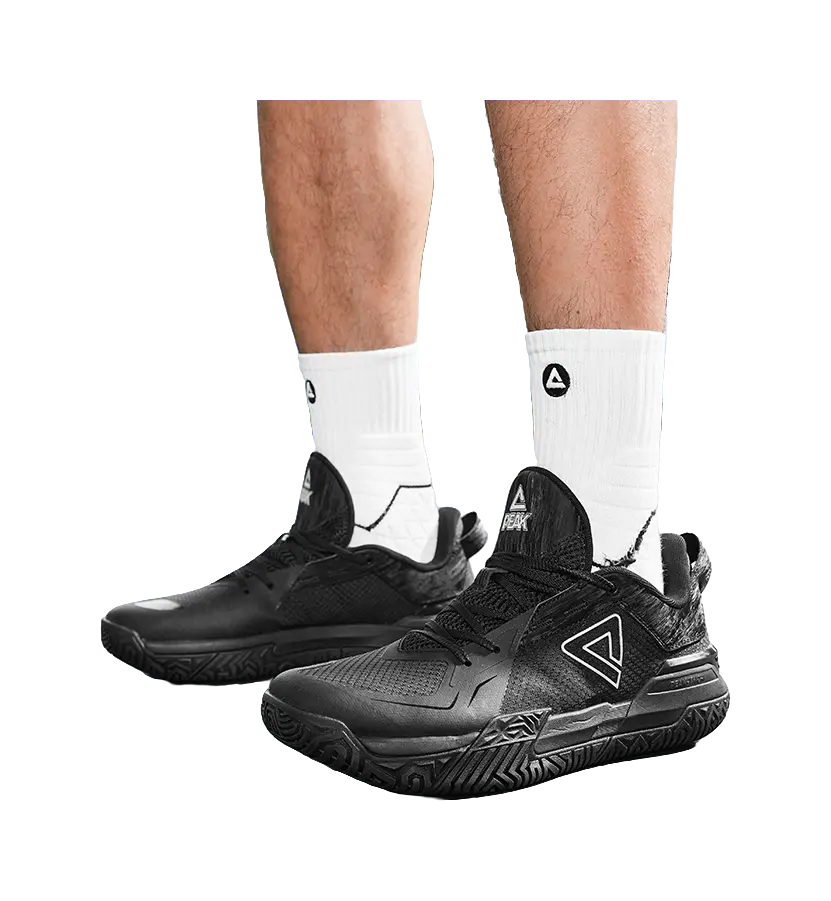 Peak Taichi 'Outdoor Warrior' 1.0 Men's Basketball Shoes Black Silver - Image 7