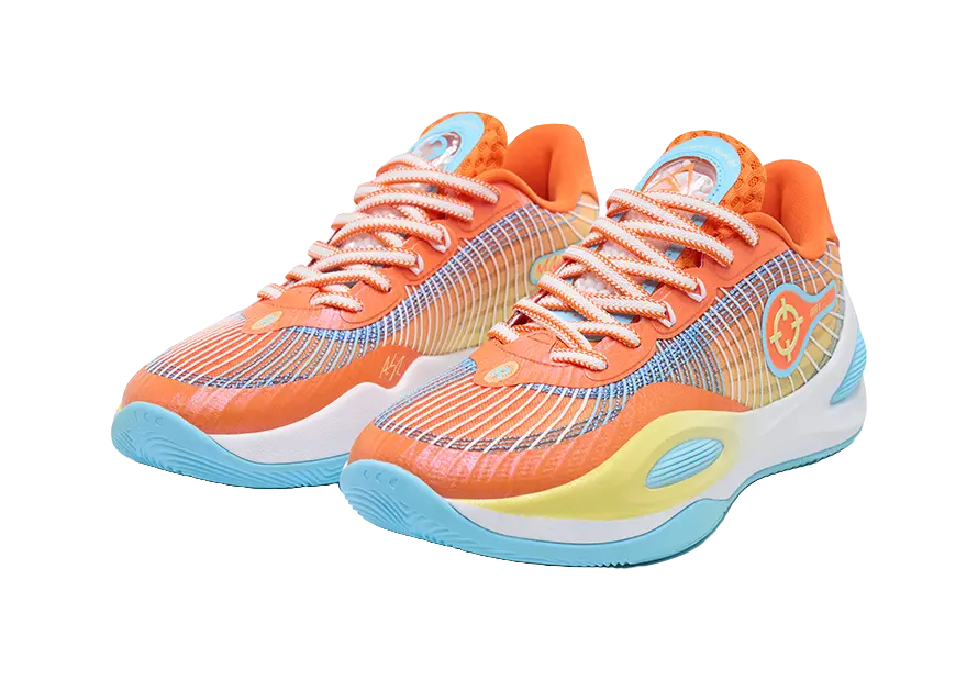RIGORER Austin Reaves AR1 Cushioned Basketball Shoes - Orange/Yellow/Blue - Image 3