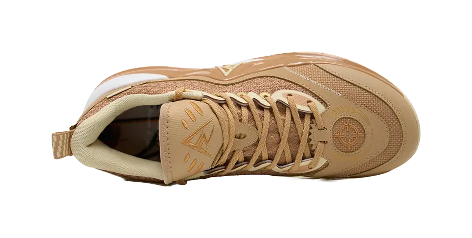 RIGORER Rieves 2nd Gen Basketball Shoes Mens Low Top Light Khaki/Oat Milk - Image 4