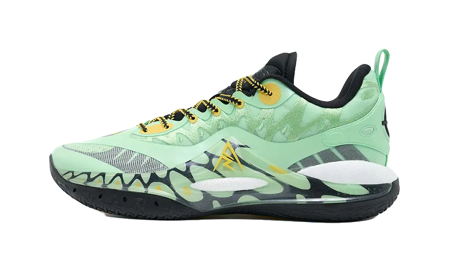 RIGORER Reaves 2 Basketball Shoes Mens Low Top Light Green/Sunflower Yellow/Obsidian Black