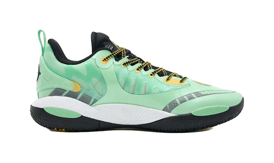 RIGORER Reaves 2 Basketball Shoes Mens Low Top Light Green/Sunflower Yellow/Obsidian Black - Image 2