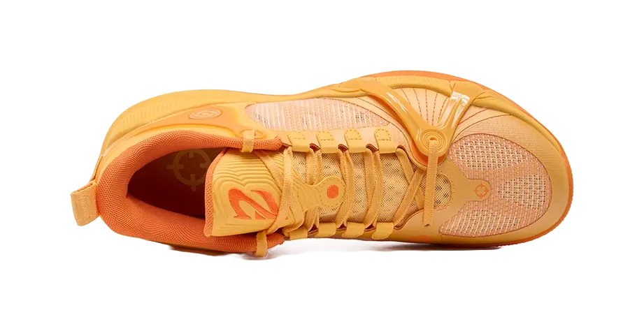 RIGORER Bojangles Cushioning, Wear-Resistant Low-Top Basketball Shoes Unisex Sunset Light Orange - Image 4