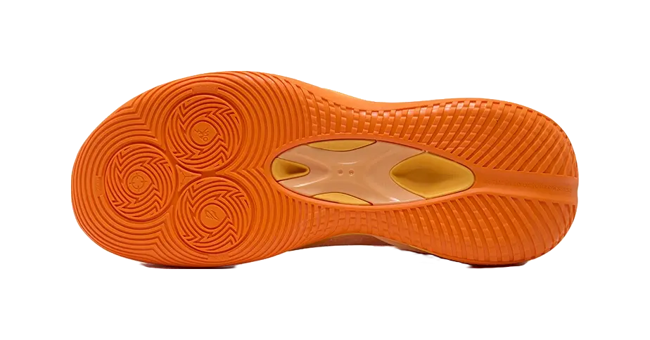 RIGORER Bojangles Cushioning, Wear-Resistant Low-Top Basketball Shoes Unisex Sunset Light Orange - Image 6