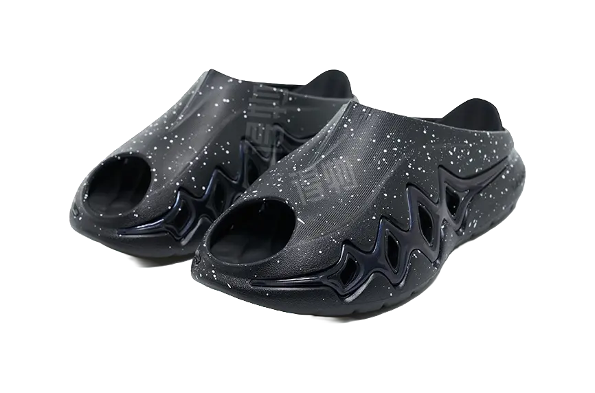 RIGORER Shark 3 Unisex Black Slides - Slip Resistant, Shock Absorbing Sandals - Image 4