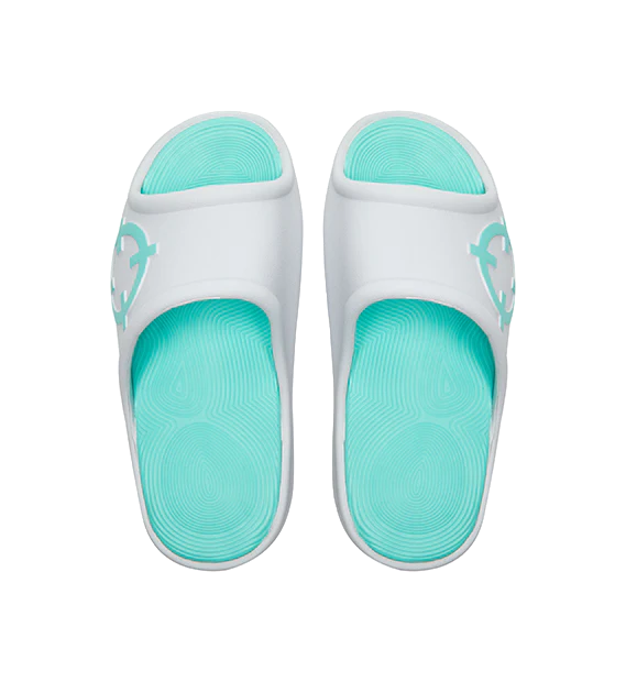 RIGORER Skyrim 1 Men's Slide Slippers - Waterproof, Anti-Slip, White/Green - Image 4