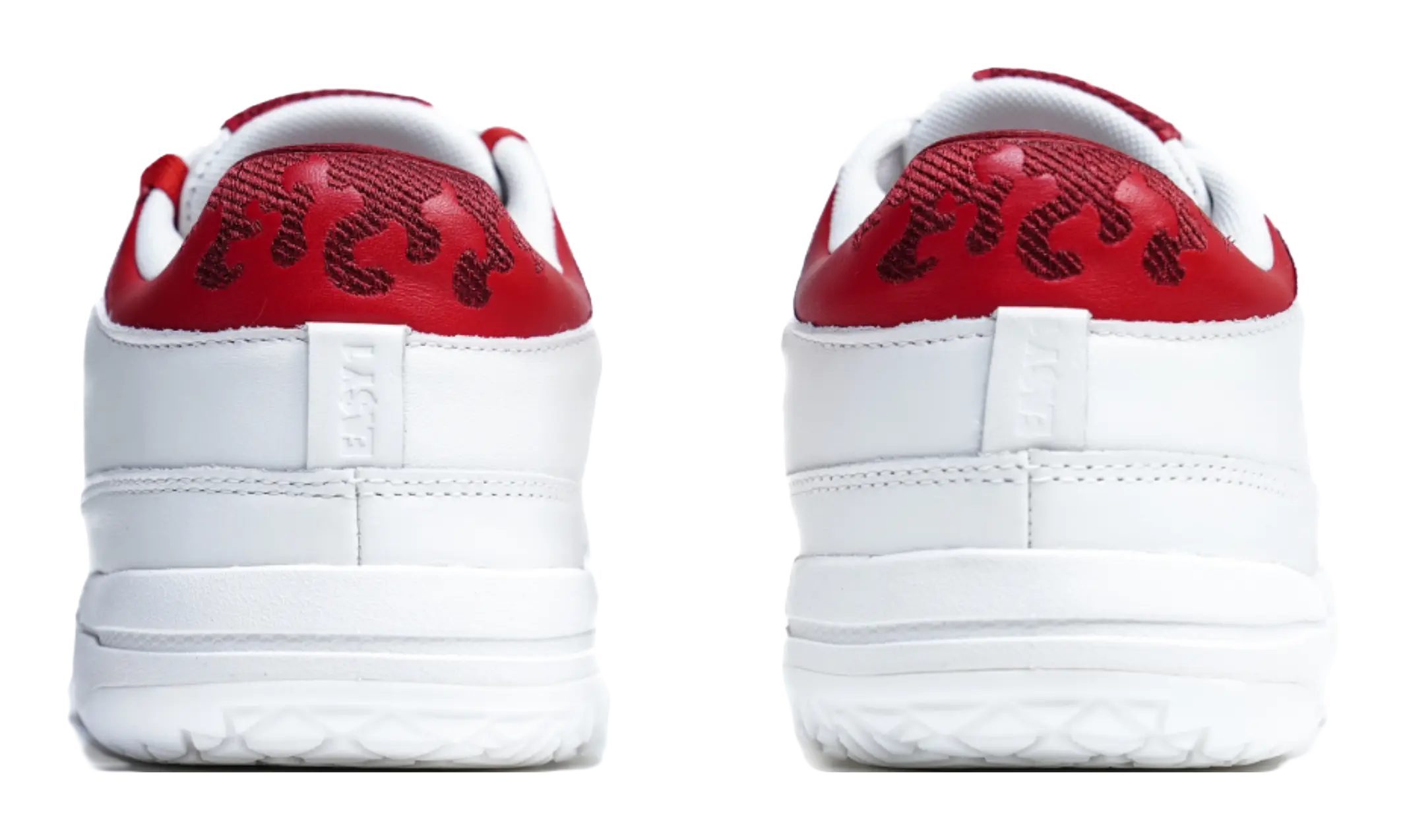 Serious Player Only Low Top Basketball Shoes - Unisex White/Red - Image 5