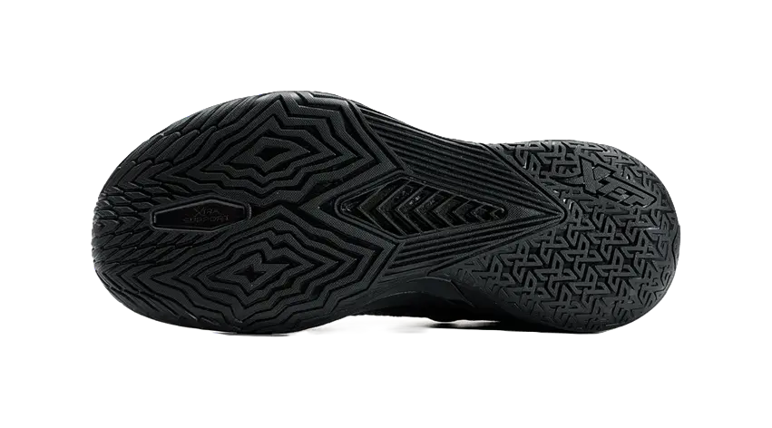 XTEP Cushioning, Slip Resistant, And Abrasion Resistant Low Top Basketball Shoes Mens Black Sun Red - Image 7